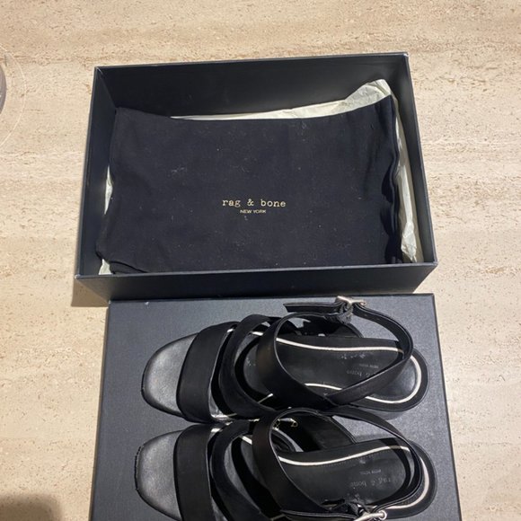 Rag & Bone Leather Sandals Size 8 - Picture 6 of 7